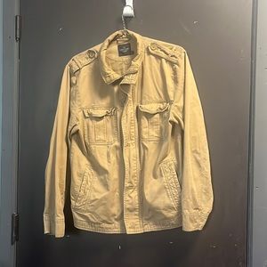 Brown FADED GLORY khaki jacket men's small